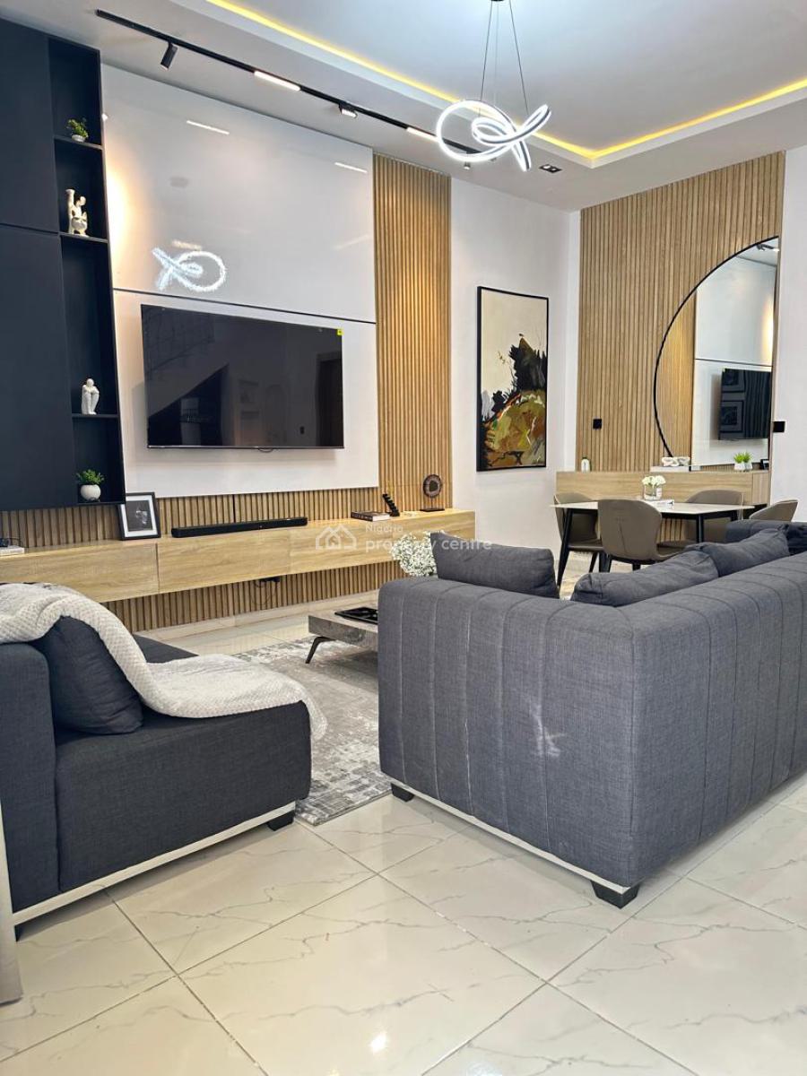 Elegant 4-bedroom Furnished Terrace Duplex with Bq, Orchid Road, Lekki, Lagos, Terraced Duplex for Rent
