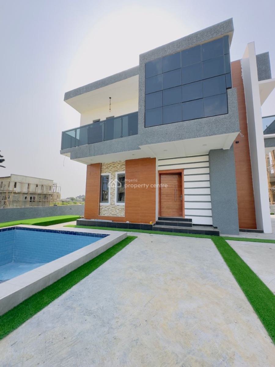 Luxury 4 Bedroom Fully Detached Duplex with a Swimming Pool with Bq, Coastal Road, Ajah, Lagos, Detached Duplex for Sale