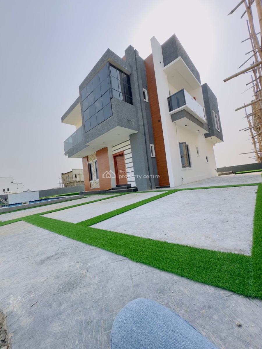 Luxury 4 Bedroom Fully Detached Duplex with a Swimming Pool with Bq, Coastal Road, Ajah, Lagos, Detached Duplex for Sale