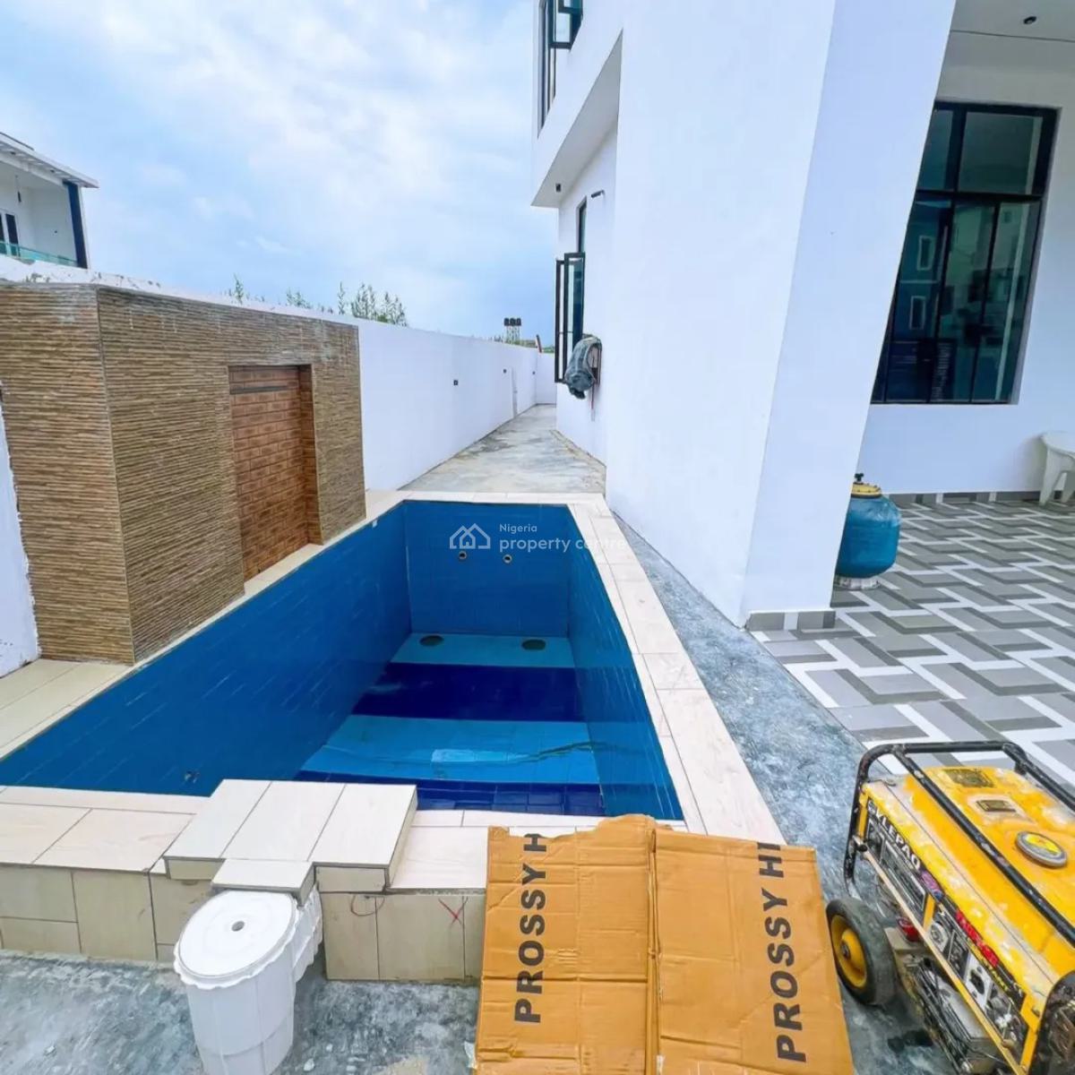 4 Bedroom Detached Duplex with Bq, Swimming Pool- Governors Consent, Captains Court, Lekki Palm City Estate, Ajah, Lagos, Detached Duplex for Sale