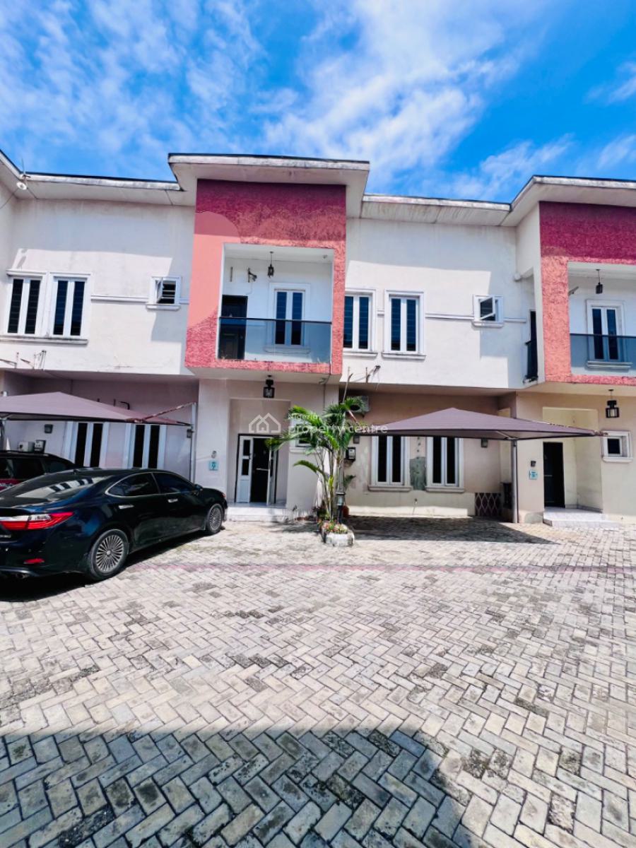 Spacious 4 Bedroom Terraced Duplex in Prestigious Code Access Estate, Opposite Orchid General Hospital By Lekki 2nd Toll Gate, Lekki, Lagos, Terraced Duplex for Rent