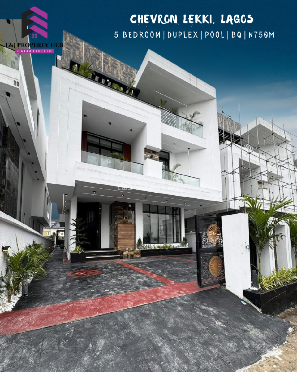 Luxury Fully Automated 6 Bedroom Detached Duplex with Swimming Pool, Chevron, Lekki, Lagos, Detached Duplex for Sale