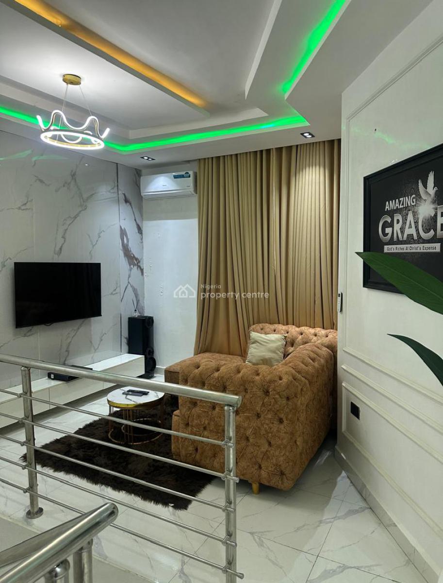 Furnished 4 Bedroom Terrace Duplex, Guzape Main Inside an Estate, Guzape District, Abuja, Terraced Duplex for Rent