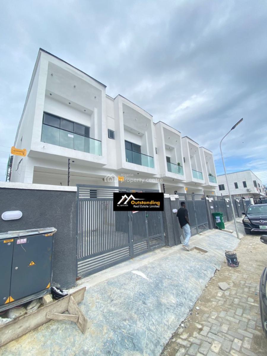Newly Built 3 Bedrooms Terraced Duplex with Self Compound, Ikota, Lekki, Lagos, Terraced Duplex for Rent