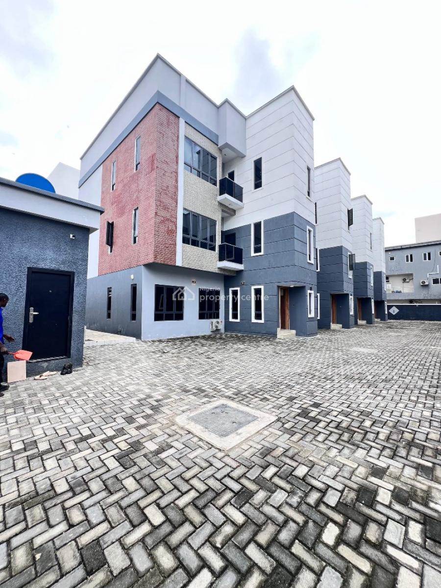 Neatly Built 4 Bedroom Terrace Duplex with Bq ,pool & Gym, Ikate, Lekki, Lagos, Terraced Duplex for Rent