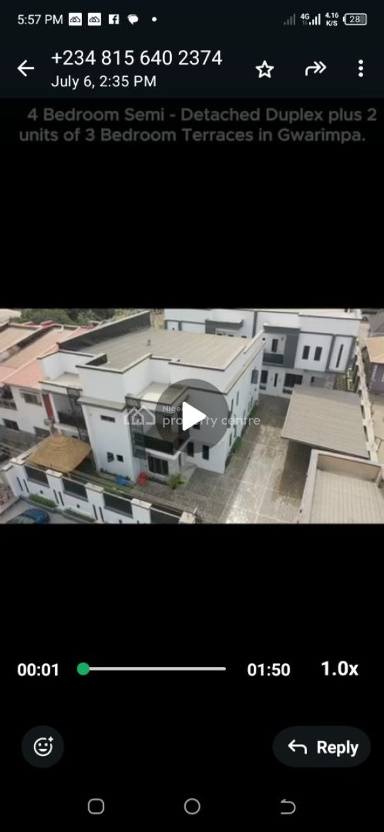 4 Bedrooms Semi Detached Duplex and 2 Units of 3 Bedrooms Terraces, Dutse Street, Gwarinpa, Abuja, Detached Duplex for Sale