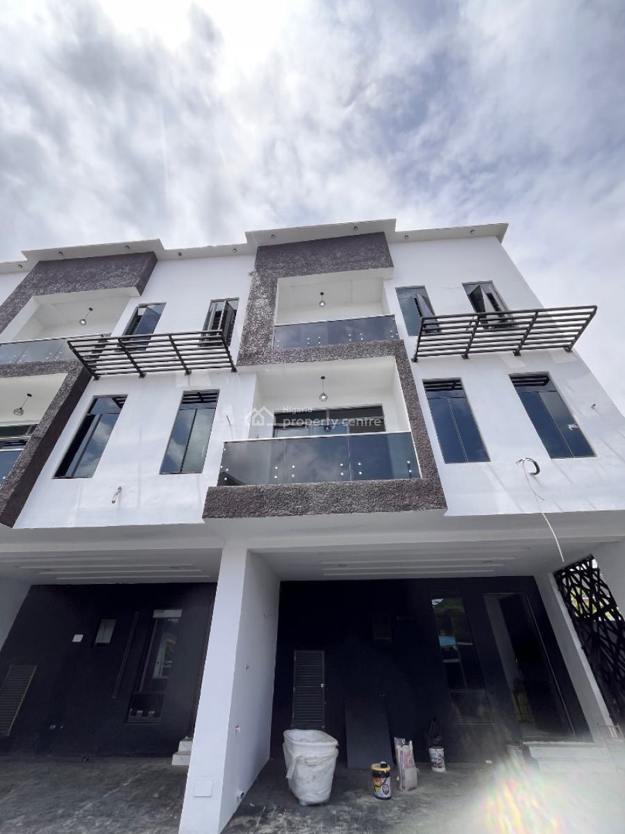 New Luxury 4 Bedroom Terrace Duplex & Bq in The Most Beautiful Estate, Thomas Estate, Ajah, Lagos, Terraced Duplex for Rent