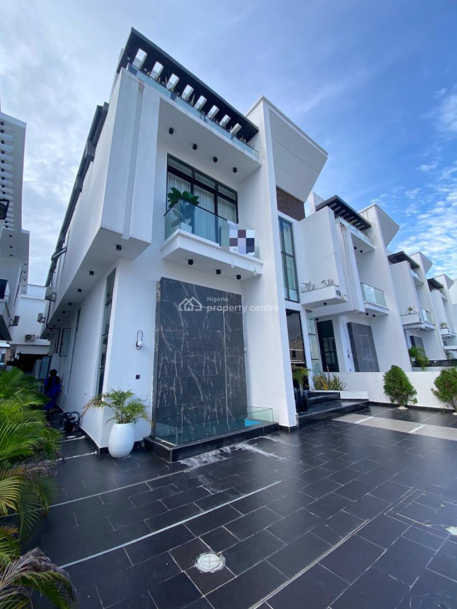 5 Bedrooms Fully Detached House with Swimming Pool and a Room Bq, Chevron Alternative, Lekki, Lagos, Detached Duplex for Rent