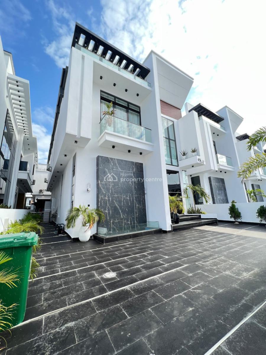 5 Bedroom Fully Detached Duplex with Bq and Pool, Chevron Alternative, Lekki, Lagos, Detached Duplex for Rent