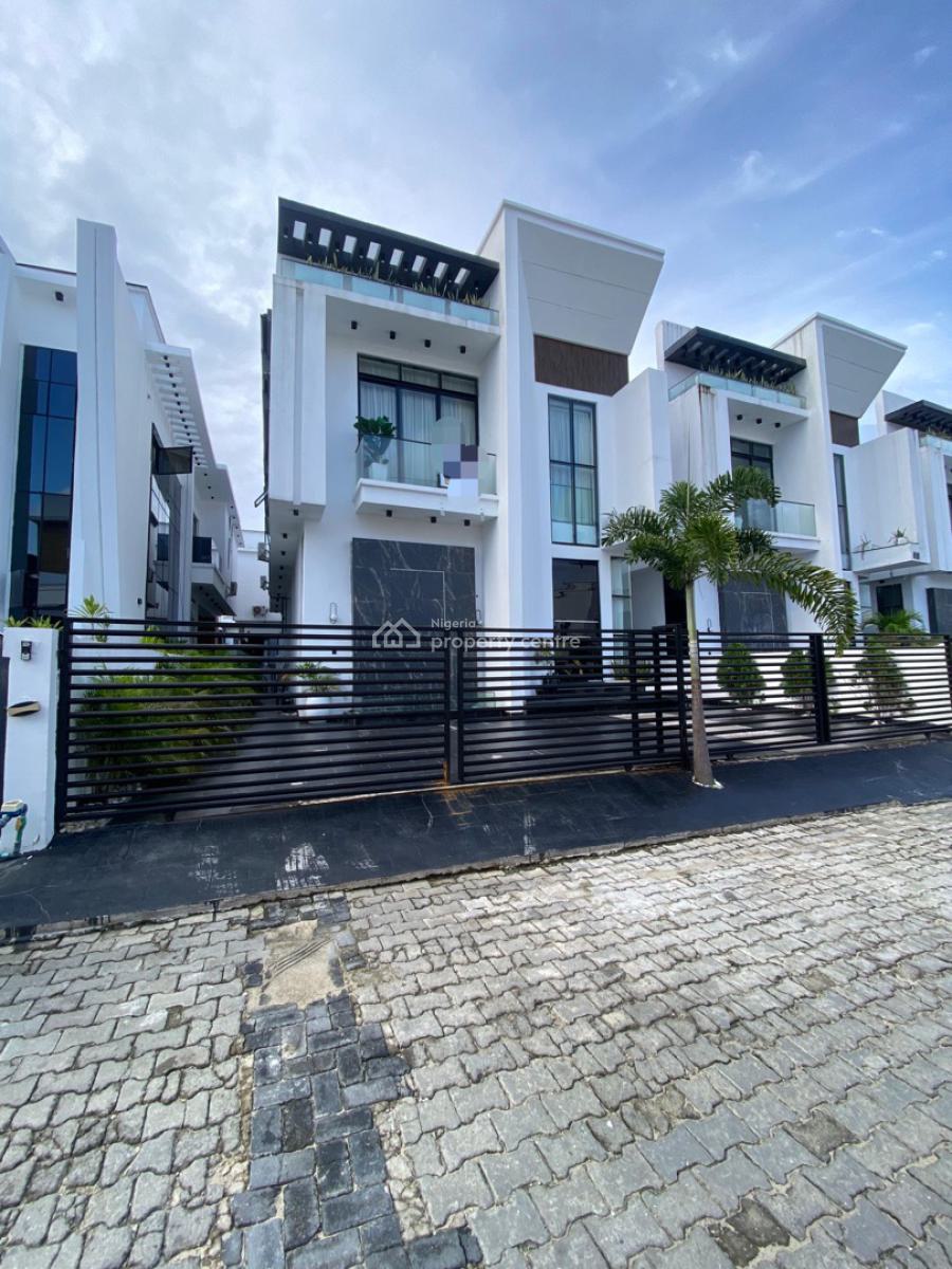 5 Bedroom Fully Detached Duplex with Bq and Pool, Chevron Alternative, Lekki, Lagos, Detached Duplex for Rent