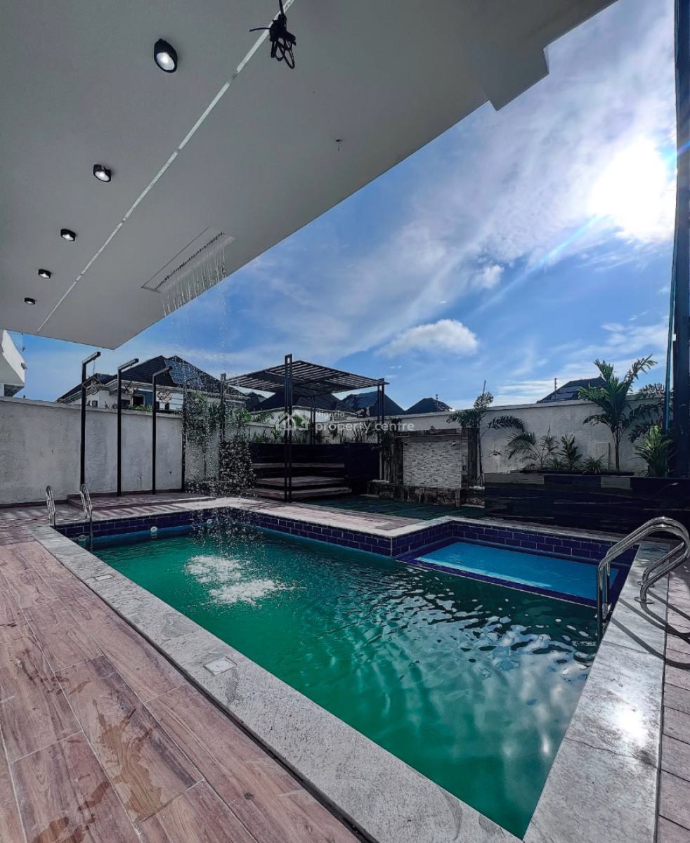Contemporary 5 Bedroom Fully Detached with Swimming Pool & Cinema,etc, Secure Estate at Chevron Lekki, Lekki, Lagos, Detached Duplex for Sale