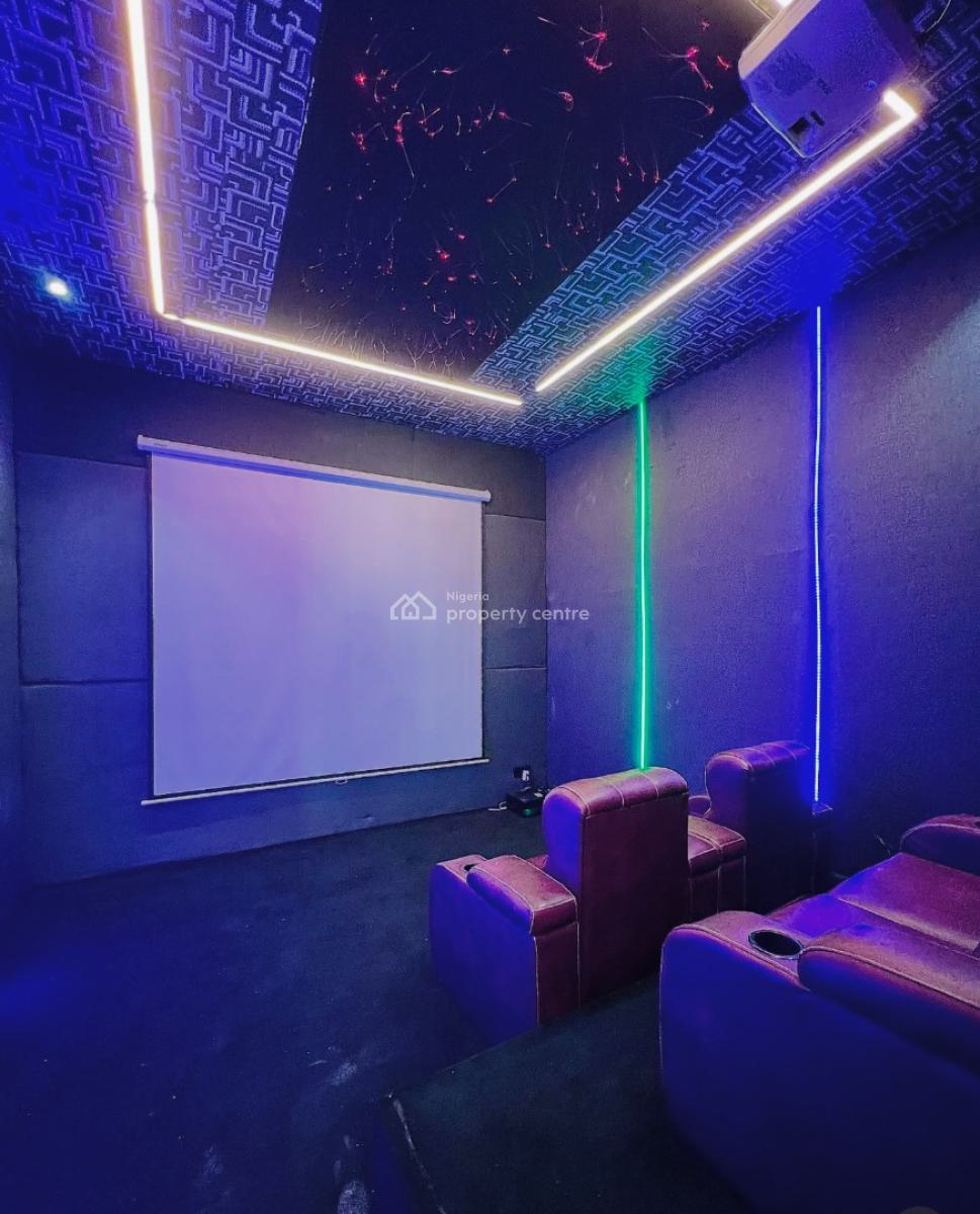 Contemporary 5 Bedroom Fully Detached with Swimming Pool & Cinema,etc, Secure Estate at Chevron Lekki, Lekki, Lagos, Detached Duplex for Sale