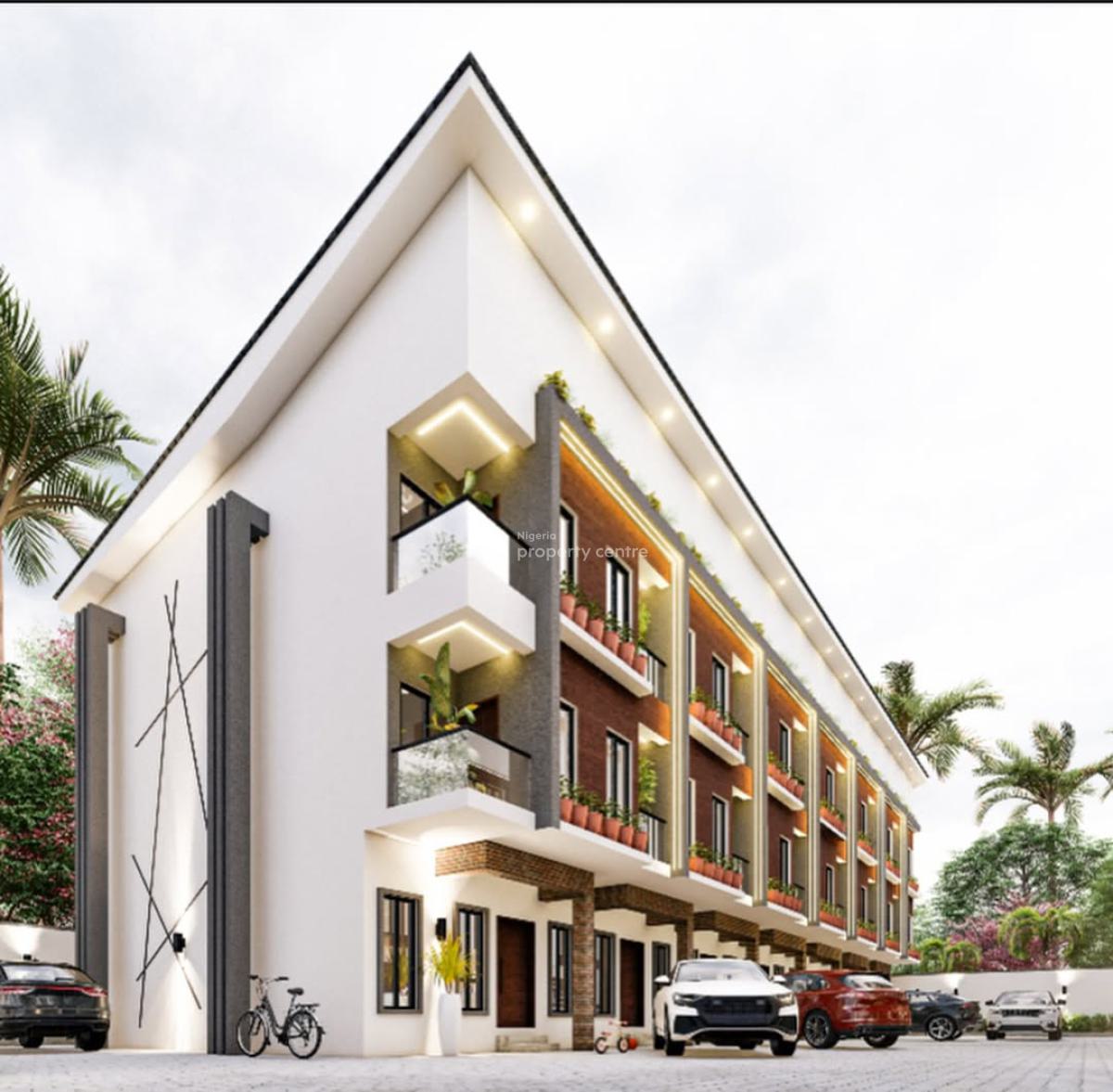 Exclusive Off-plan Offer -- 4-bedroom Terrace Duplex with Bq, Ologolo, Lekki, Lagos, Terraced Duplex for Sale