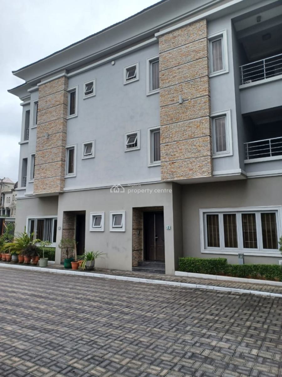 Luxury 4 Bedroom Duplex with Bq, 24hrs Power, Swimming Pool & Gym, Osborne, Ikoyi, Lagos, Terraced Duplex for Rent