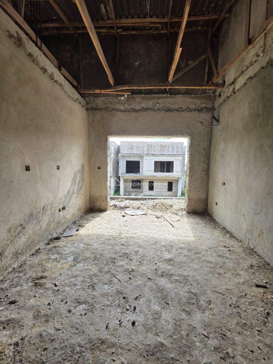 Affordable 3 Bedroom Terrace Duplex Carcass, Abraham Adesanya, Ajah, Lagos, Terraced Duplex for Sale