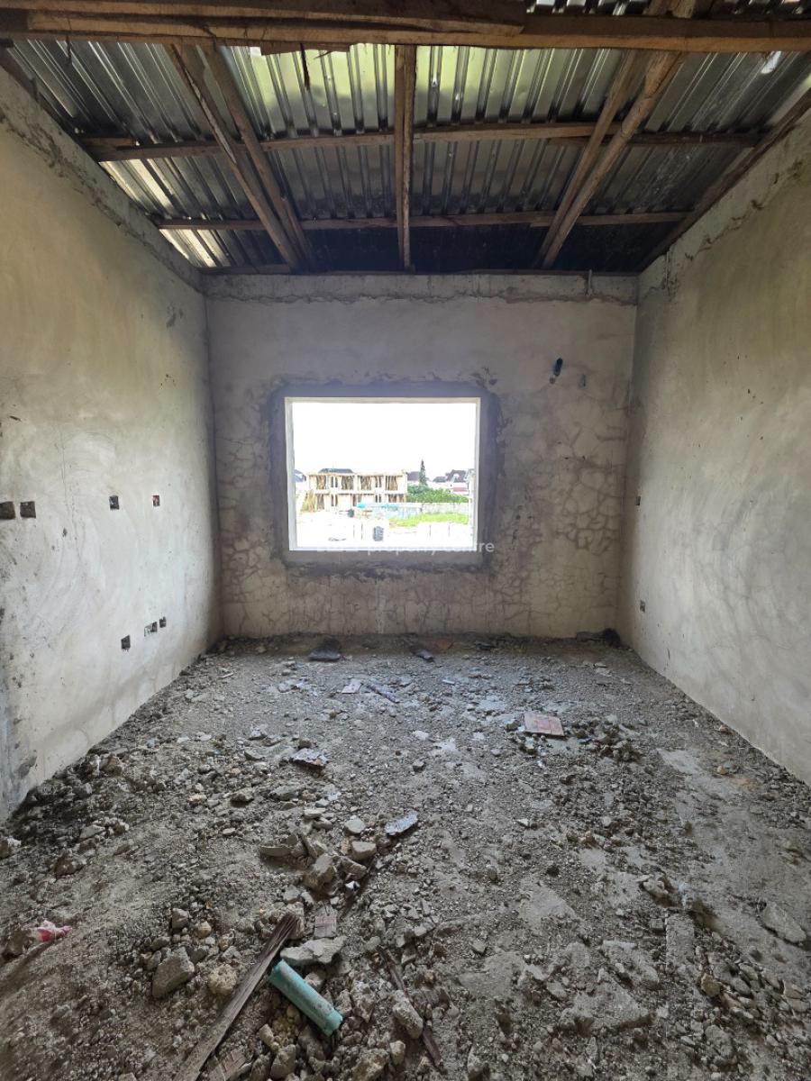 Affordable 3 Bedroom Terrace Duplex Carcass, Abraham Adesanya, Ajah, Lagos, Terraced Duplex for Sale