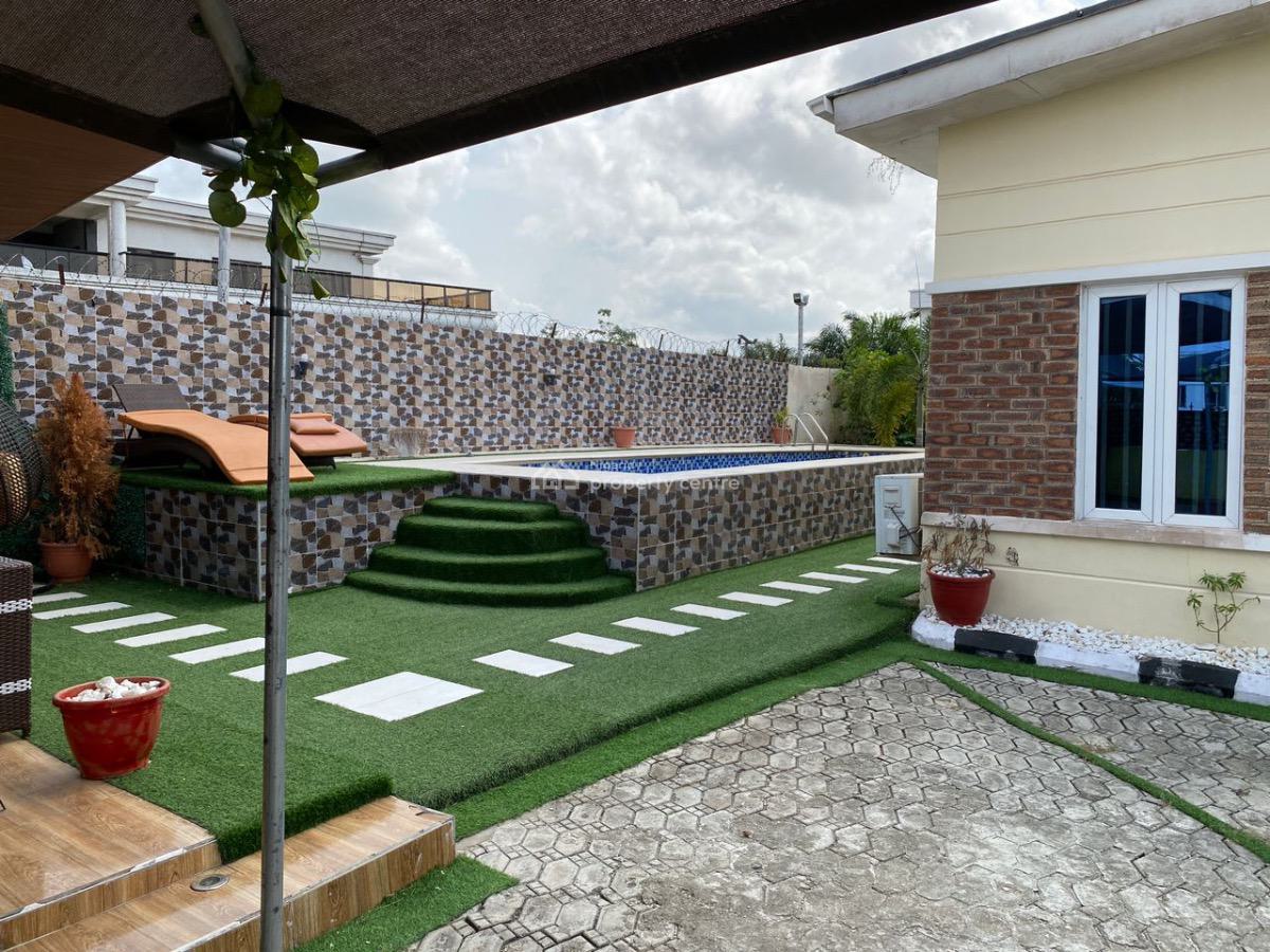 Furnished 3 Bedroom with Swimming Pool, Vantage Court in Richland Gardens, Bogije, Ibeju Lekki, Lagos, Detached Bungalow for Rent