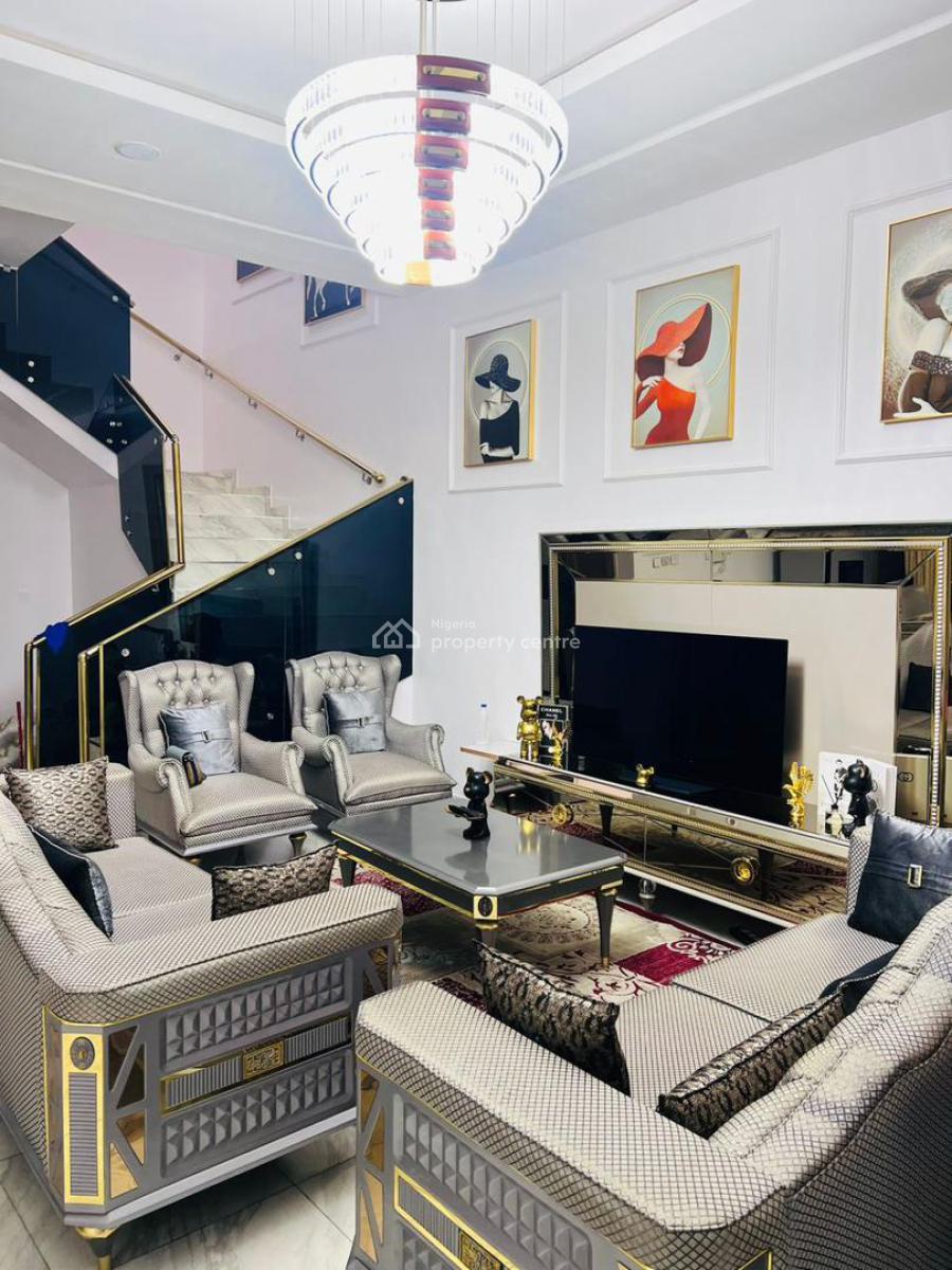 Oma Tastefully Furnished 4bedroom Self Compound Apartment, Royalpine Estate, Orchid, Lekki, Lagos, Flat / Apartment Short Let