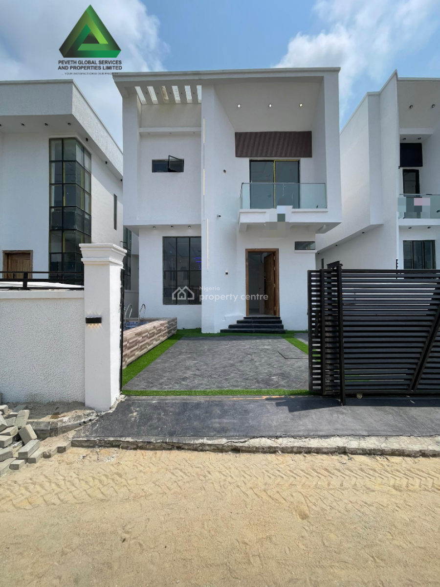4 Bedroom Fully Detached Duplex with Swimming Pool, Bq, Chevron, Lekki, Lagos, Detached Duplex for Sale