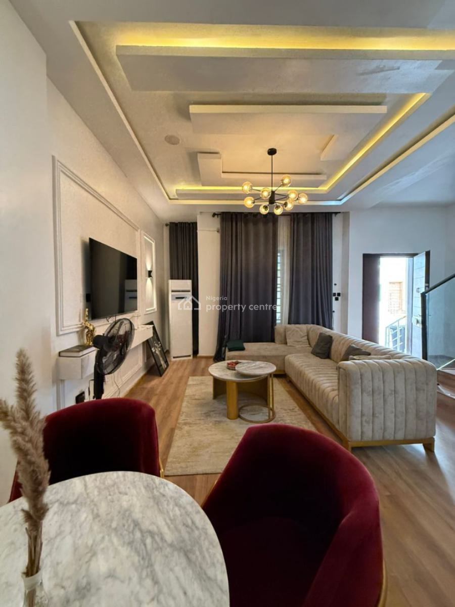 Fully Furnished 4 Bedroom Terrace Duplex with Inverter, Orchid Road, Lekki, Lagos, Terraced Duplex for Rent
