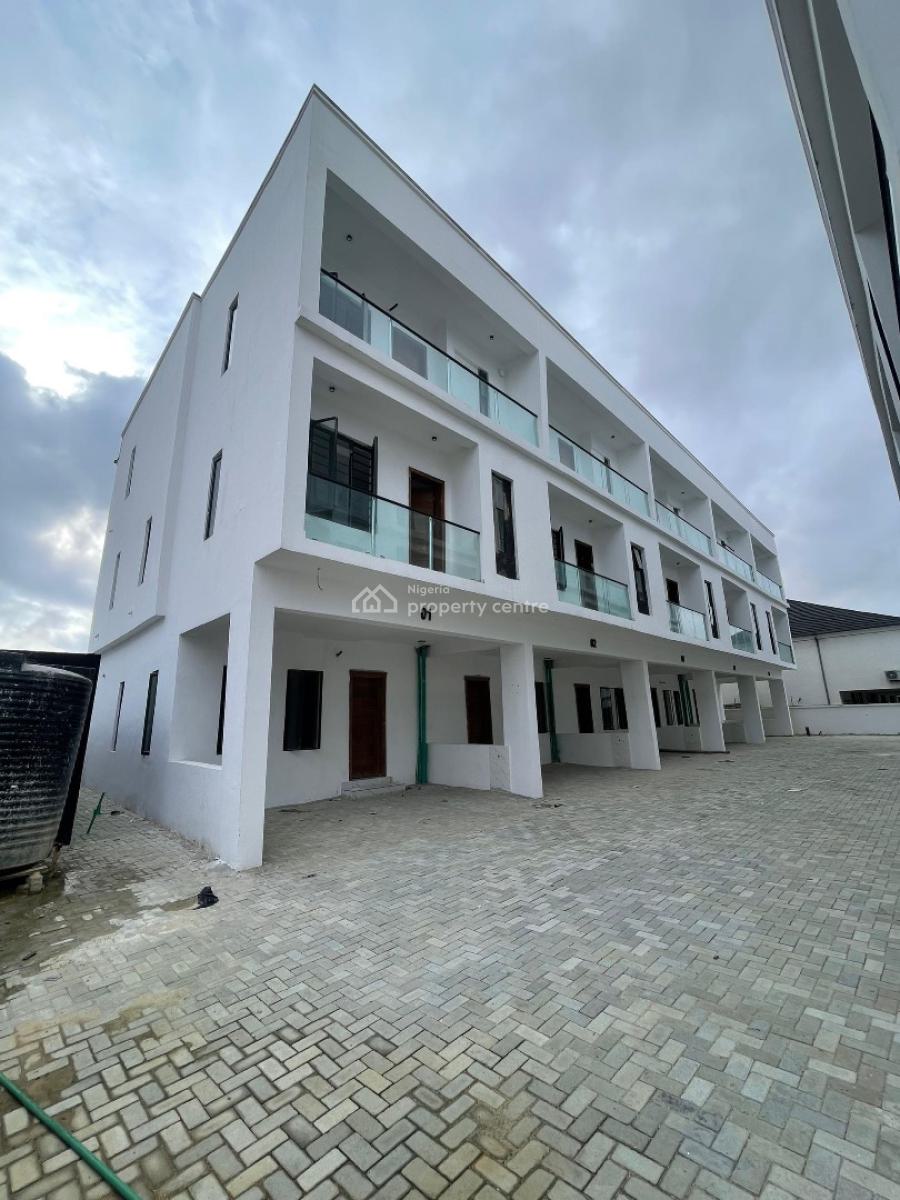 Newly Built, Spacious 4 Bedroom Terrace Duplex with Bq on 2 Floors, with Spacious En-suite Rooms in Chevron Toll Gate, Orchid Road, Lekki, Lagos, Terraced Duplex for Sale