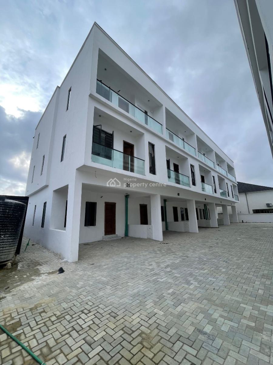 Newly Built, Spacious 4 Bedroom Terrace Duplex with Bq on 2 Floors, with Spacious En-suite Rooms in Chevron Toll Gate, Orchid Road, Lekki, Lagos, Terraced Duplex for Sale