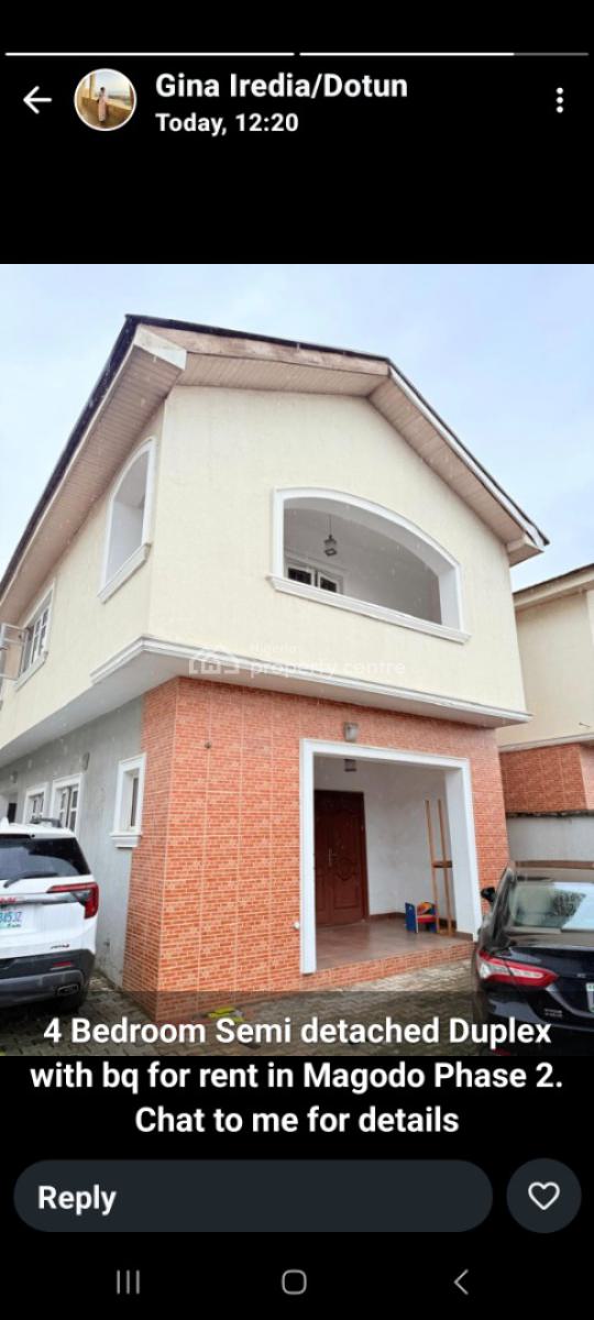 4 Bedroom Detached House with a Room Boys Quarters, Magodo Phase 2, Magodo, Lagos, Detached Duplex for Rent