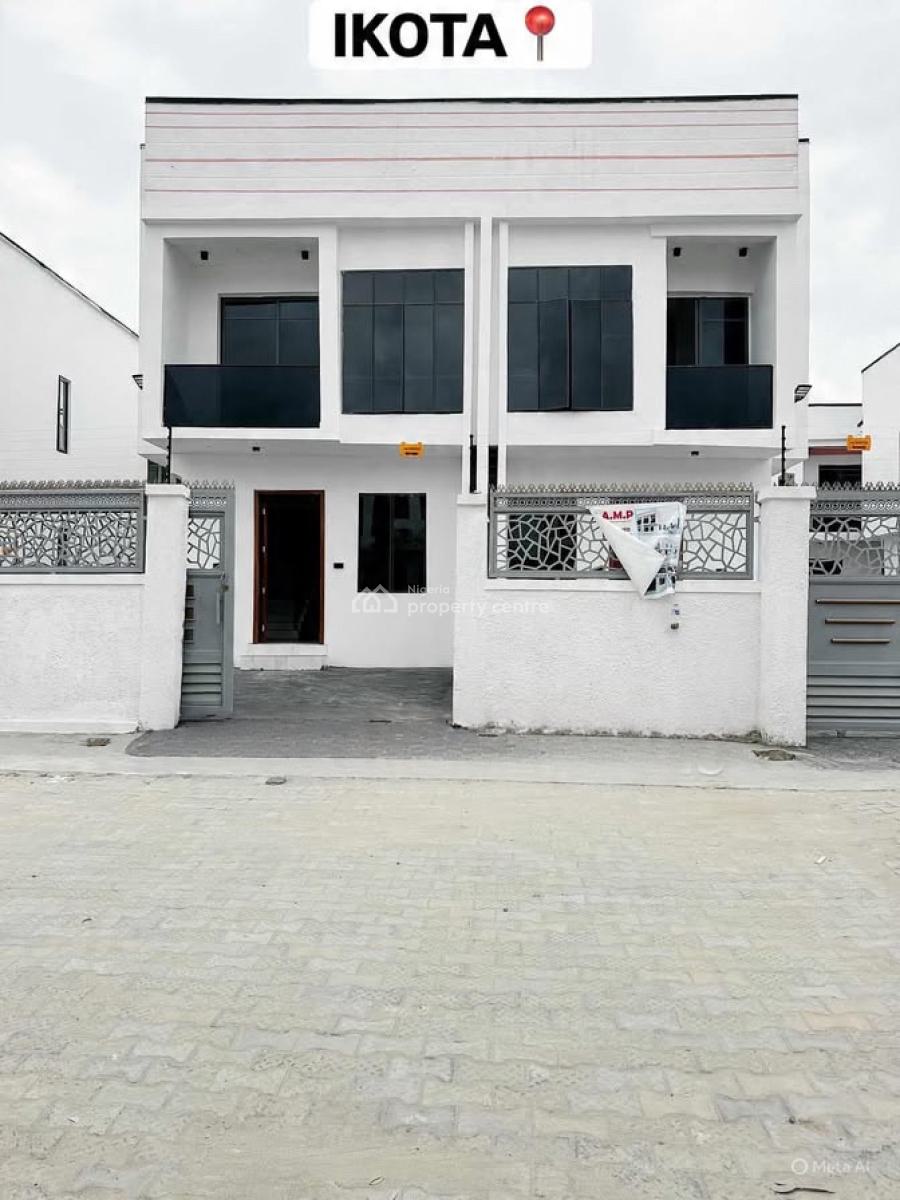 Lovely 4 Bedroom Semi Detached Duplex with Bq, Ikota, Ikota, Lekki, Lagos, Semi-detached Duplex for Sale