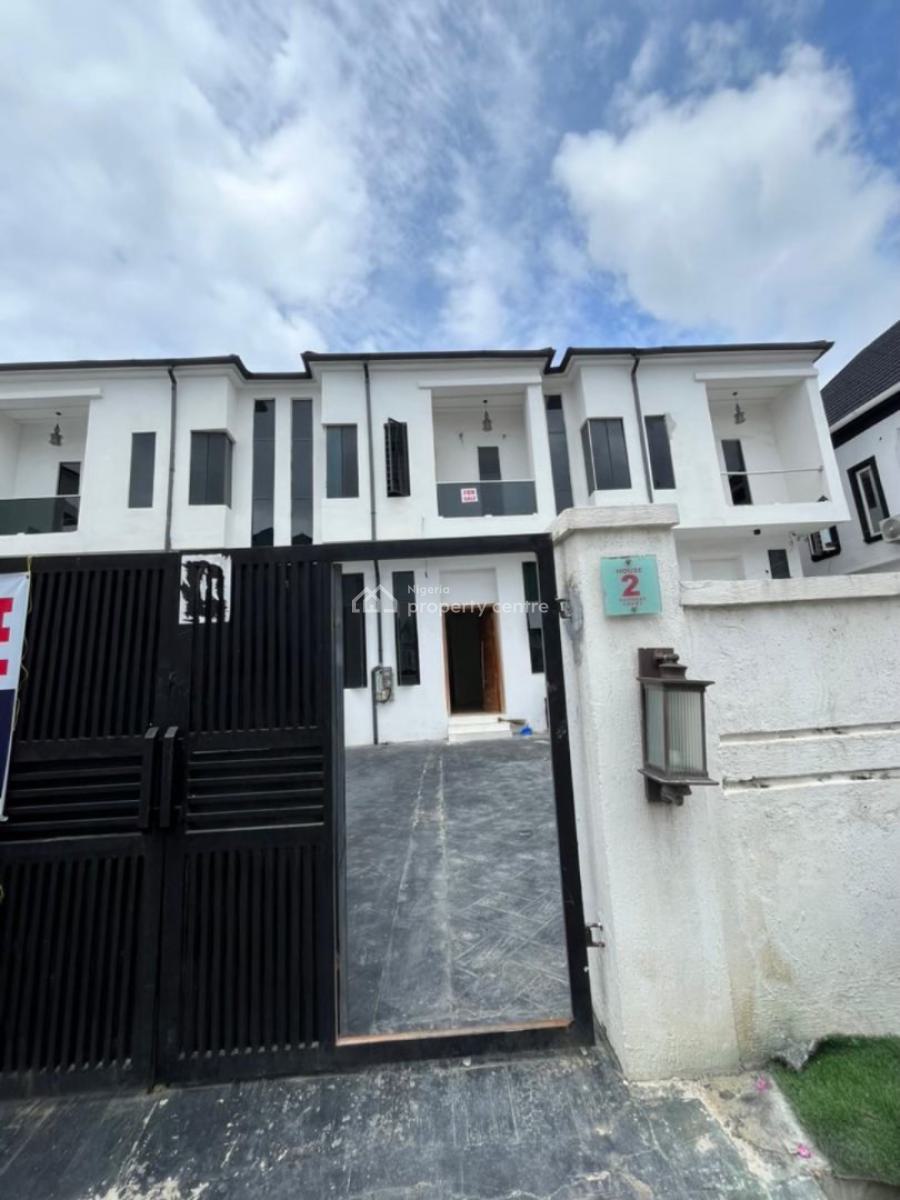 Stylish 4 Bedroom Terrace Duplex, Beautifully Stylish 4 Bedroom Terrace Duplex in a Secured Estate, Ikota, Lekki, Lagos, Terraced Duplex for Sale