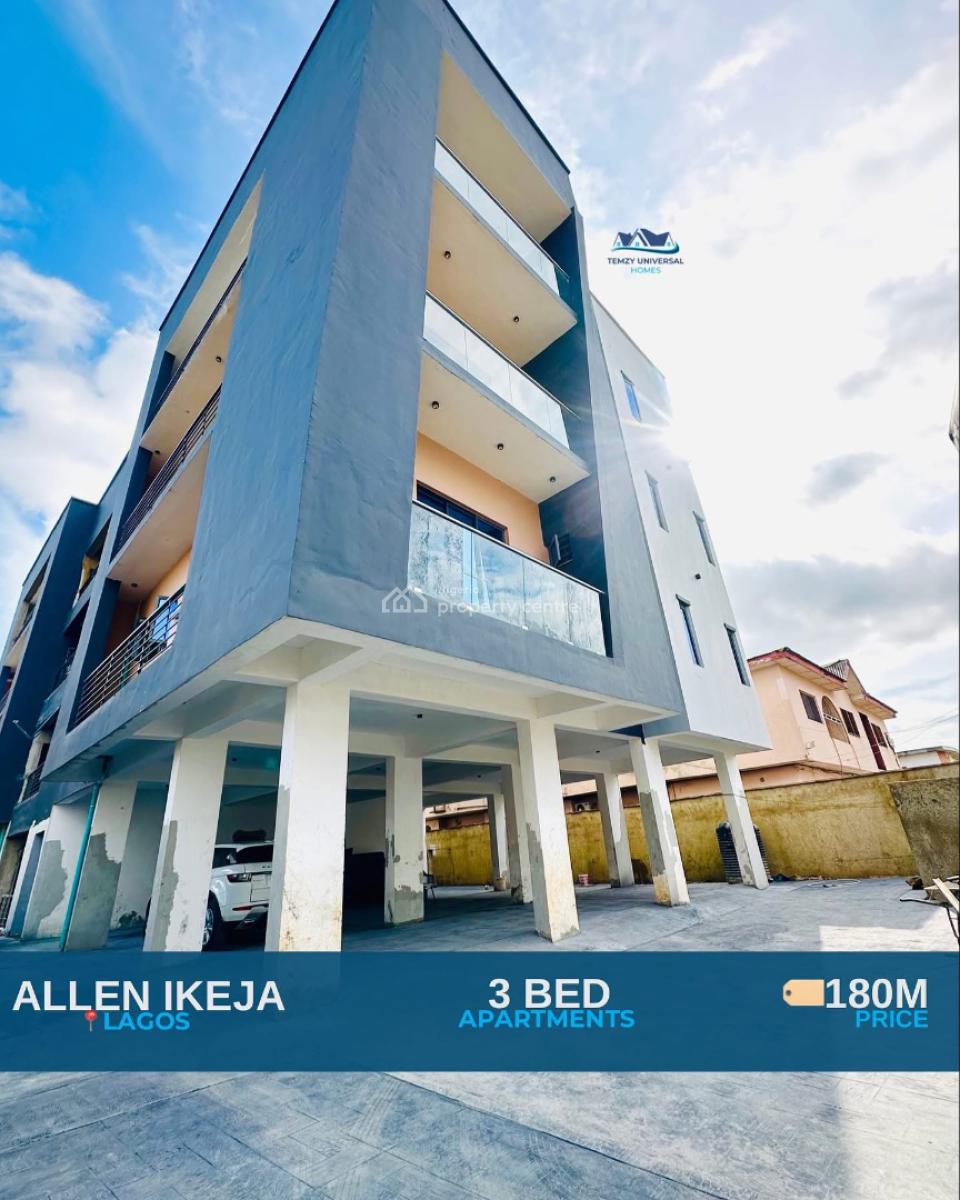 a Brand New 3 Bedroom in a Prime Location, Allen, Ikeja, Lagos, Flat / Apartment for Sale