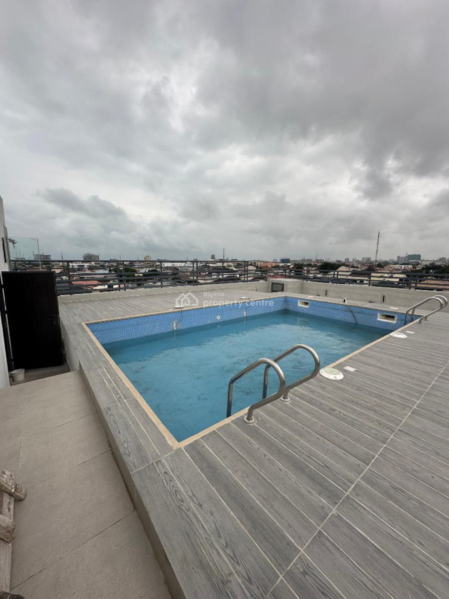 3 Bedroom Apartment with Bq on The 2nd Floor with a Rooftop Swimming P, Lekki Phase 1, Lekki, Lagos, Flat / Apartment for Rent