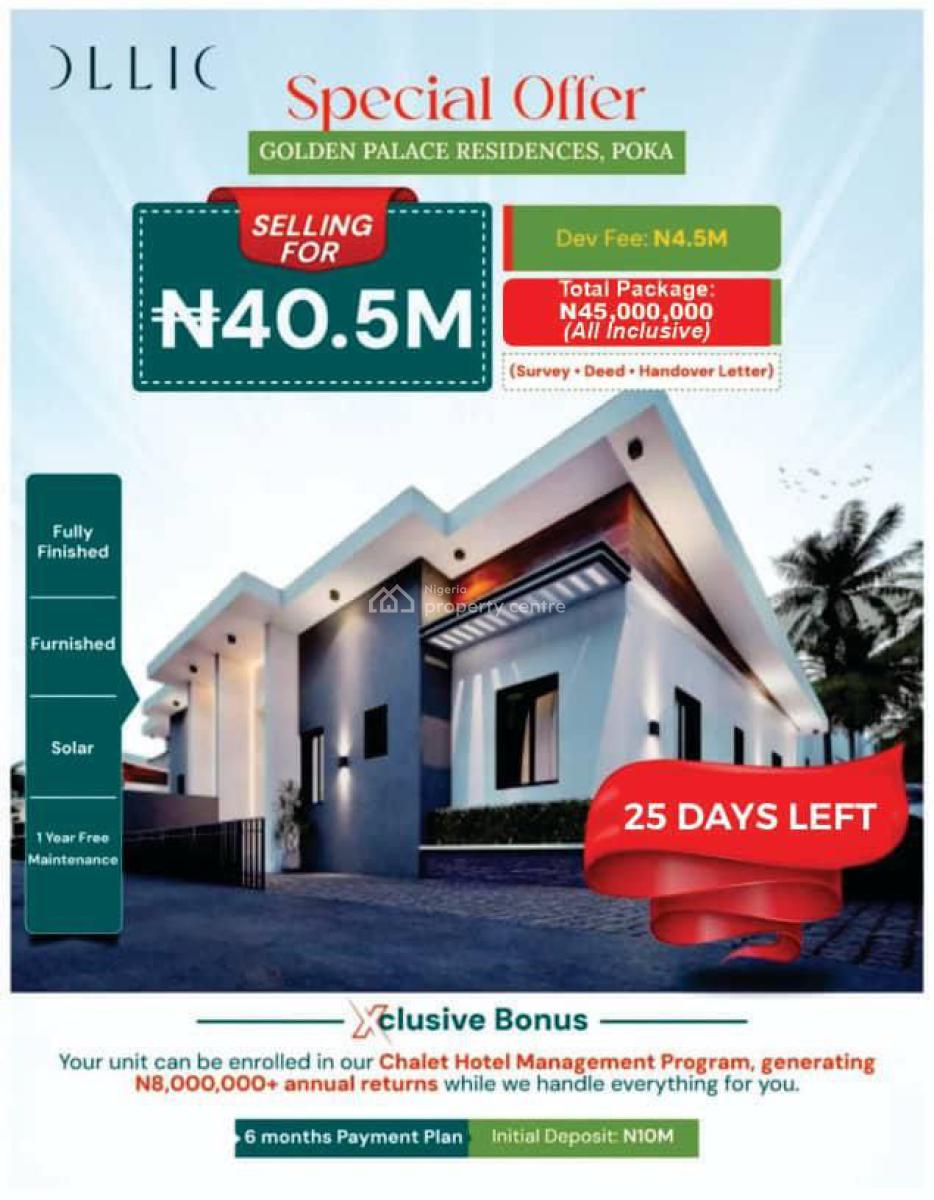 Nicely Finished 2 Bedroom Bungalow, Poka Within Epe Lagos., Epe, Lagos, Detached Bungalow for Sale