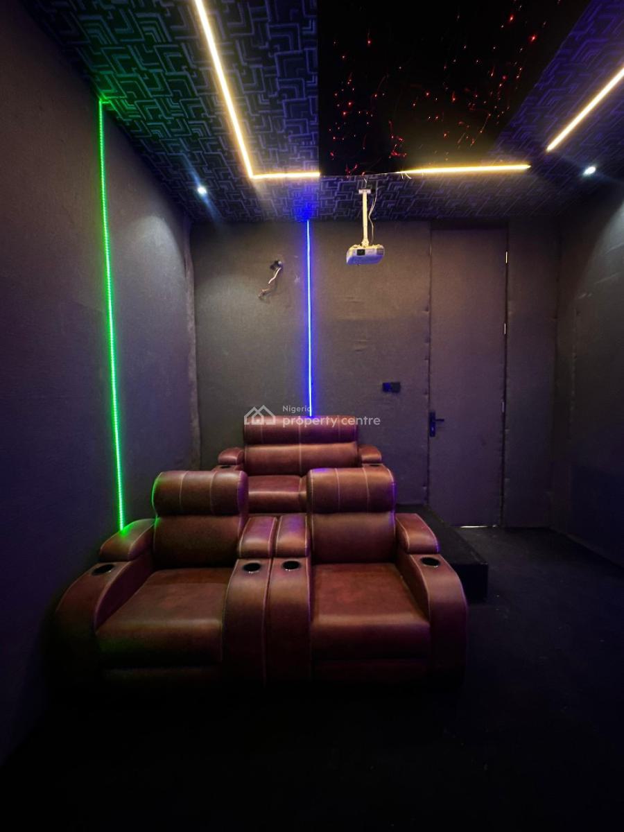 Magnificent 6 Bedroom Fully Detached Duplex with a Cinema, Lounge Area, Chevron, Lekki, Lagos, Detached Duplex for Sale