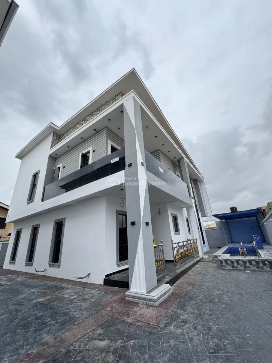 Elegant 4 Bedroom Fully Detached Duplex with a Bq., Beautifully Designed 4 Bedroom Detached Duplex, Gbagada, Lagos, Detached Duplex for Sale