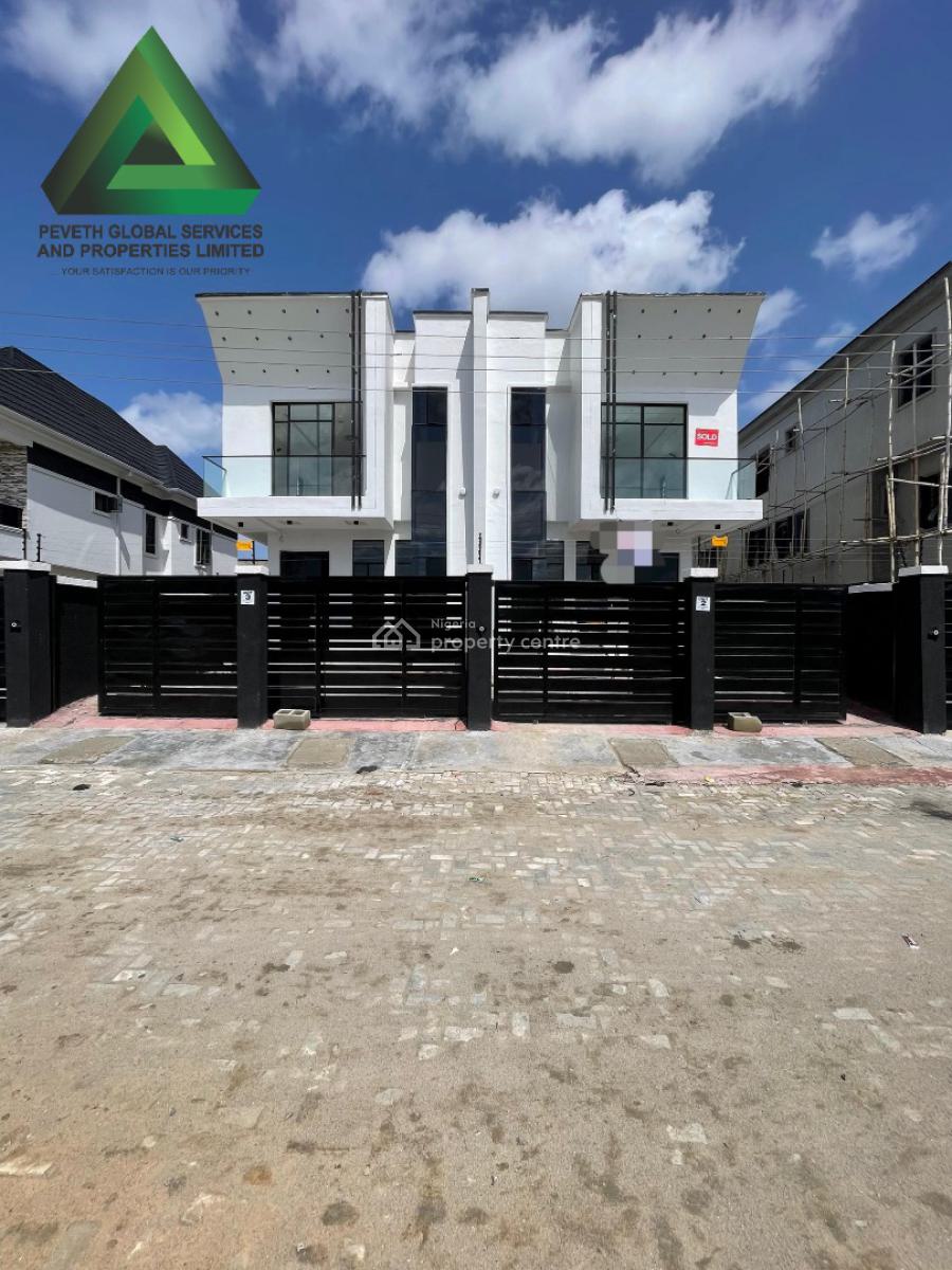 4 Bedroom Semi Detached Duplex with Bq, Ikota, Lekki, Lagos, Semi-detached Duplex for Sale