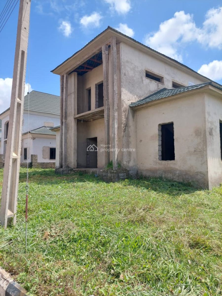 5 Bedroom Fully Detached Duplex Carcass, Riverpark Estate, Lugbe District, Abuja, Detached Duplex for Sale