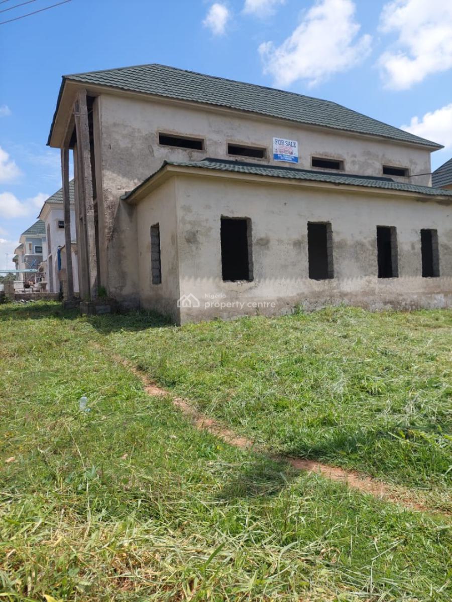 5 Bedroom Fully Detached Duplex Carcass, Riverpark Estate, Lugbe District, Abuja, Detached Duplex for Sale