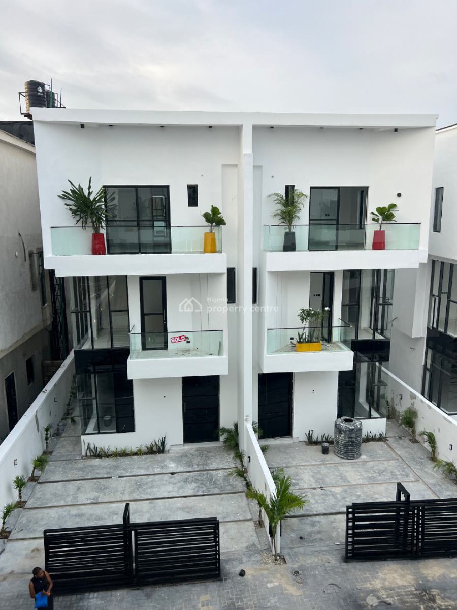 Luxury Built Modern Contemporary Design Four Bedrooms Duplex with Bq, Off Orchid Road, Lekki Phase 1, Lekki, Lagos, Semi-detached Duplex for Sale