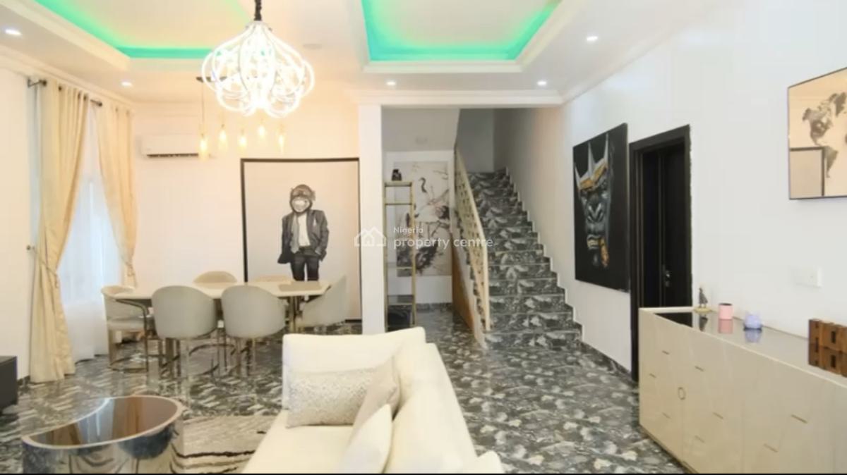 3 Bedroom Fully Furnished Detached Duplex with Two Bq with Game Room, Osapa, Lekki, Lagos, Detached Duplex for Rent