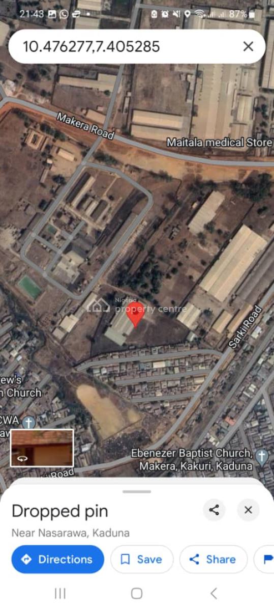 Factory and Warehouse on 3.468 Hectares Land, Ungwan Mission, Liman Jibril Nail Industry, Kaduna South, Kaduna, Factory for Sale