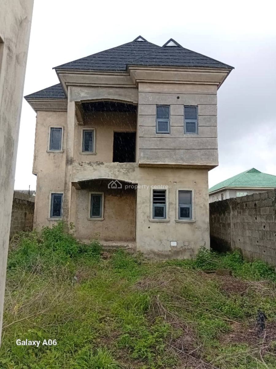 Detached 4 Bedrom Duplex (carvass), Valley View Estate, Ebute, Ikorodu, Lagos, Detached Duplex for Sale
