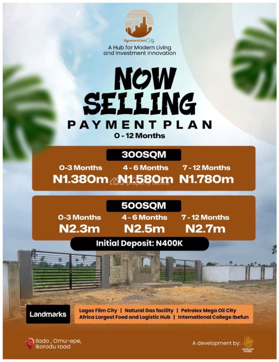 Most Affordable Perfect Titled Land Close to Lagos Film City, Few Mins From Lagos Film City,lekki Airport and Top Development in Omu, Epe, Lagos, Mixed-use Land for Sale