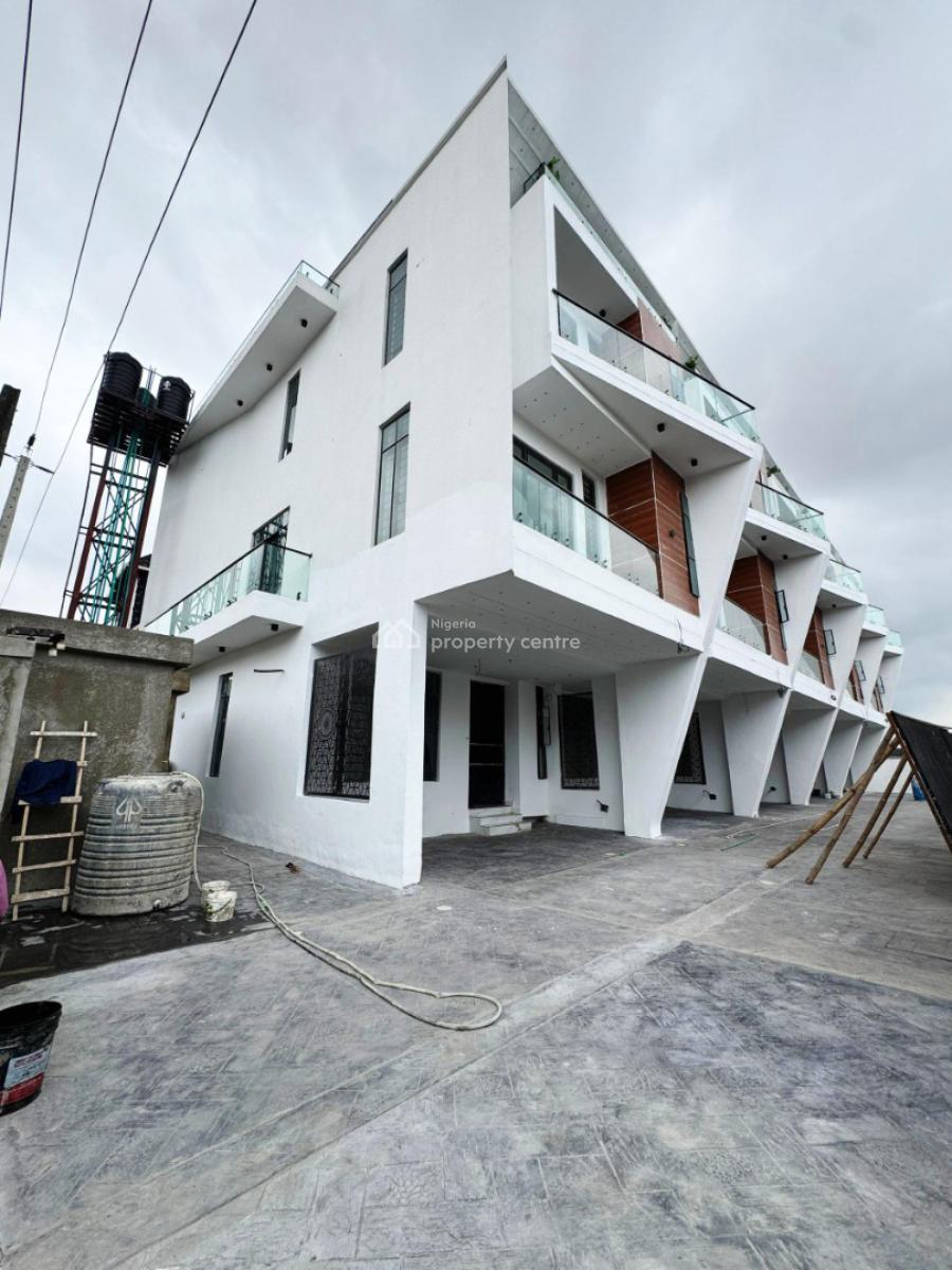 Contemporary 4 Bedroom Terrace Duplex with a Bq in a Secured Estate, Ikate, Lekki, Lagos, Terraced Duplex for Sale