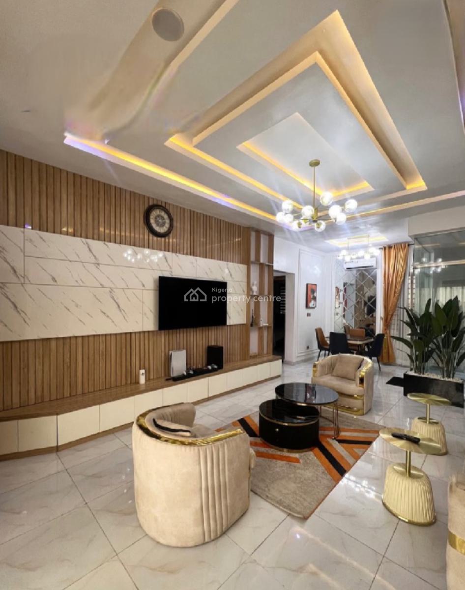 Fully Service & Furnished 2 Bedroom Apartment, Agungi None Flooded Area By Ram, Agungi, Lekki, Lagos, House for Rent