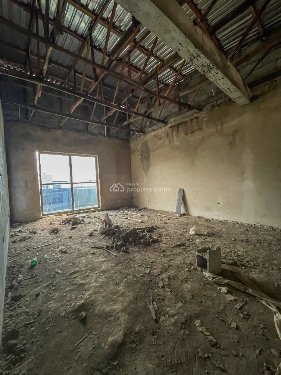 5-bedroom Carcass Terrace Duplex, Jabi, Abuja, Terraced Duplex for Sale