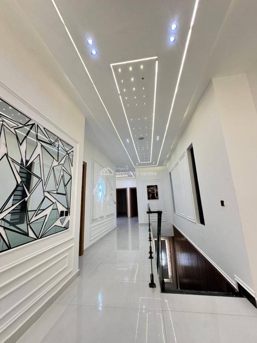 5 Bedroom Detached House with Service Quarter and Swimming Pool, Along Ifeanyi Akueche Street Lekki Palm Estate, Ado, Ajah, Lagos, Detached Duplex for Rent