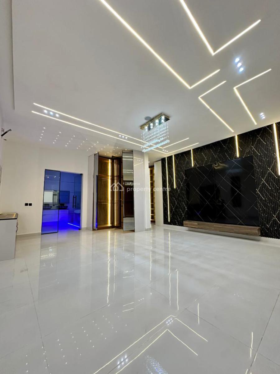 5 Bedroom Detached House with Service Quarter and Swimming Pool, Along Ifeanyi Akueche Street Lekki Palm Estate, Ado, Ajah, Lagos, Detached Duplex for Rent