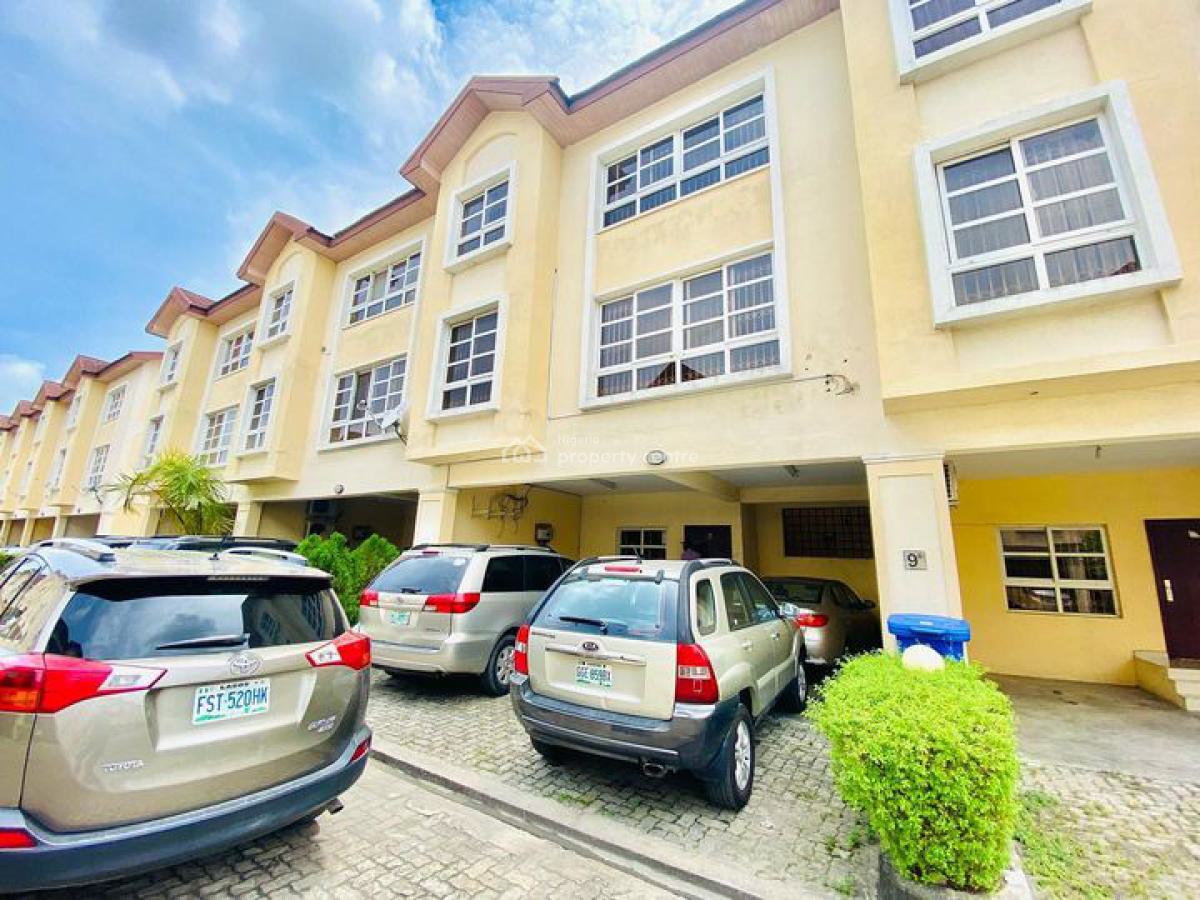 5 Bedroom Terrace, Bourdillon Court Estate, Chevron Drive, Osapa, Lekki, Lagos, Terraced Duplex for Sale