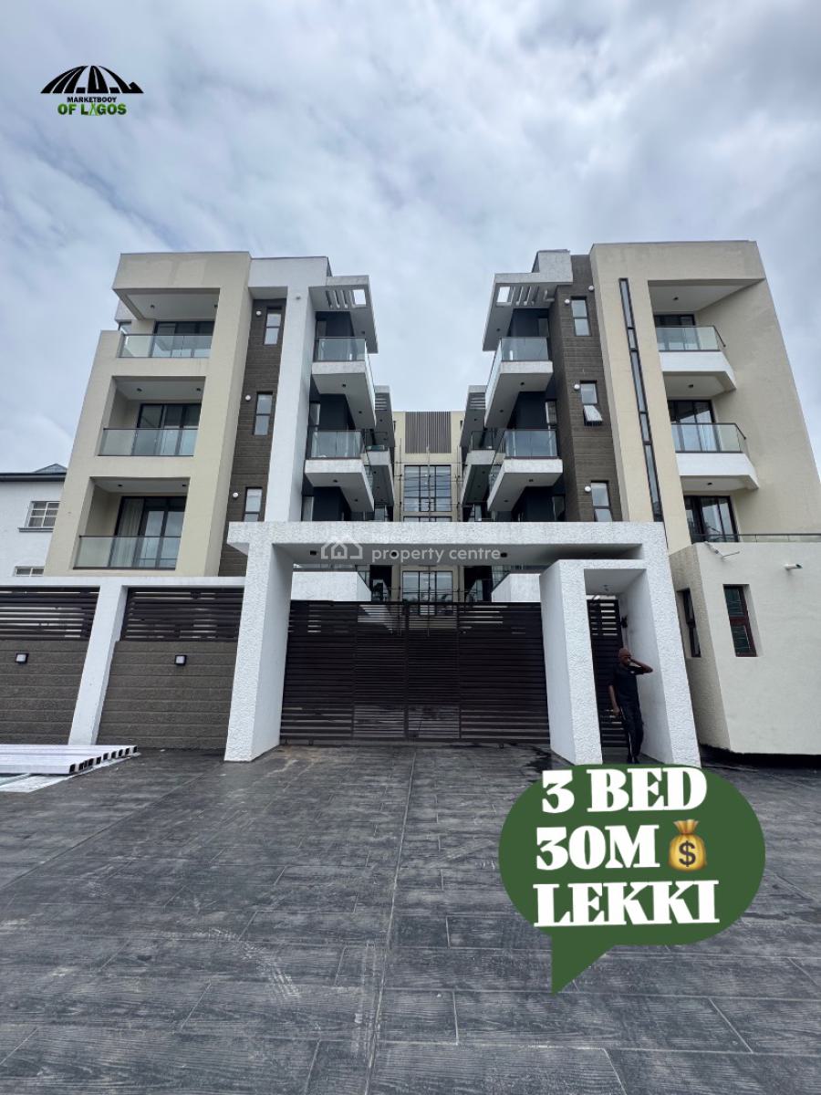 Luxury 3 Bedroom Apartment with Swimming Pool, Bq , Concierge, Lekki Phase 1, Lekki, Lagos, Flat / Apartment for Rent