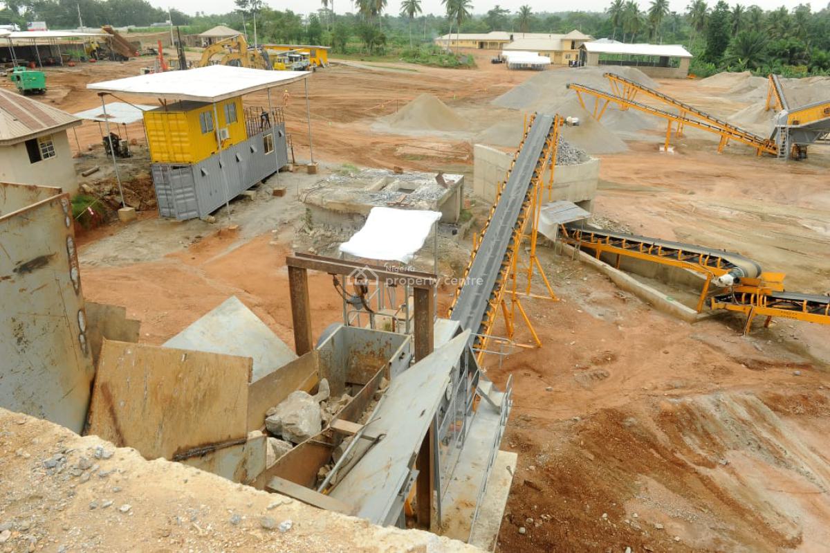 Functional Quarry and Appurtenances On137 Acres of Land, Degbe Alapako Village Directly  on Lagos-ibadan Expressway, Ifo, Ogun, Industrial Land for Sale